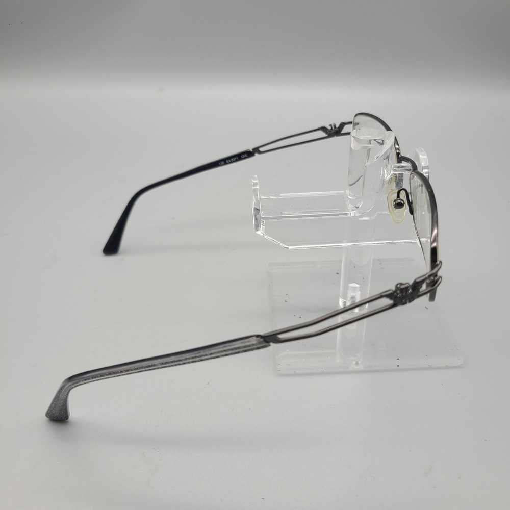 Emporio Armani Ea 9371 Chl Gunmetal Grey Rectangular Eyeglasses Frames Italy 135 View 6
